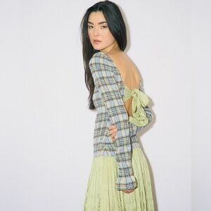 Ohsevendays McKenzie Long Sleeve Midi Dress